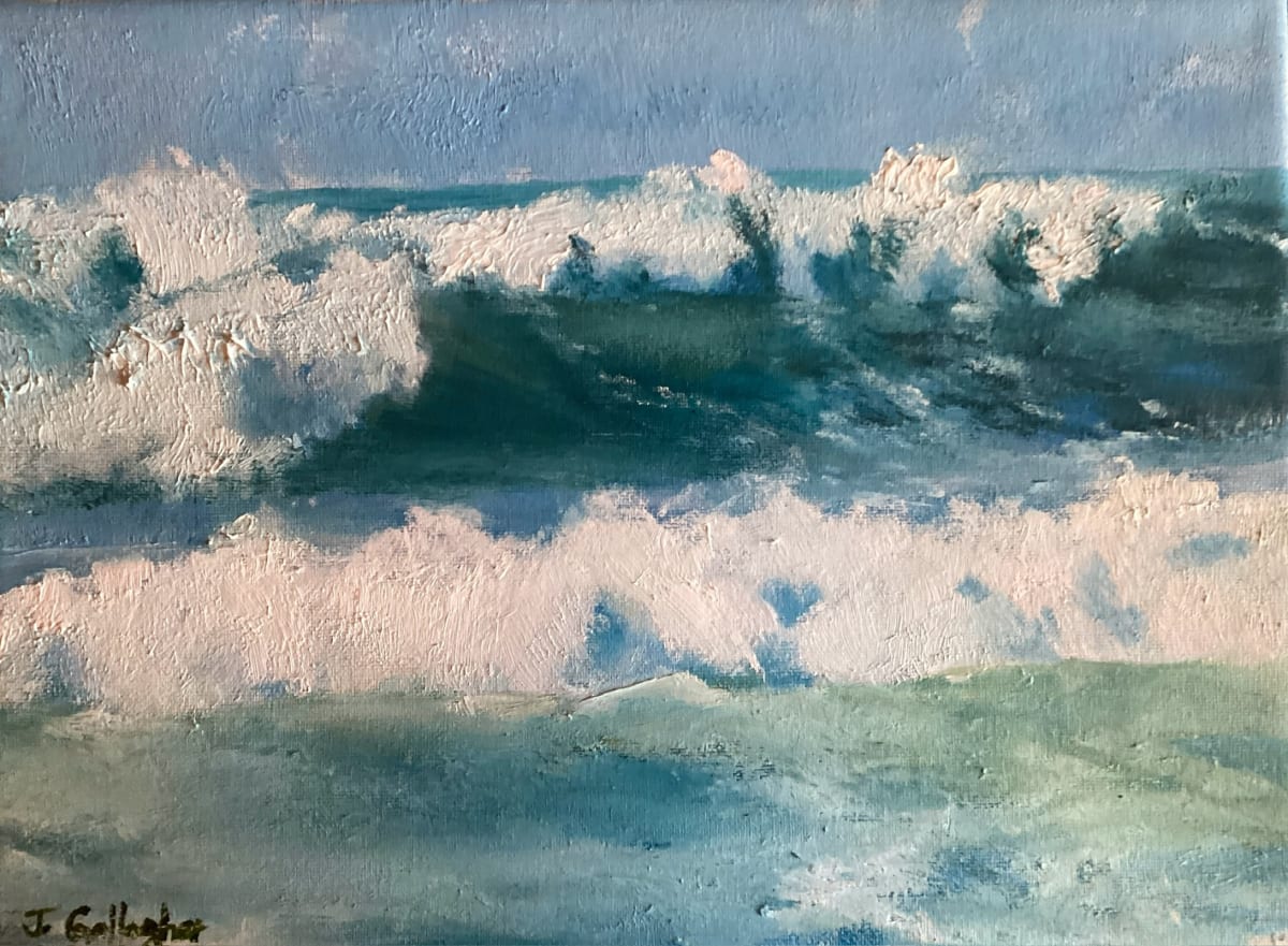 Waves by Janet Gallagher  Image: Incoming waves on the seashore
