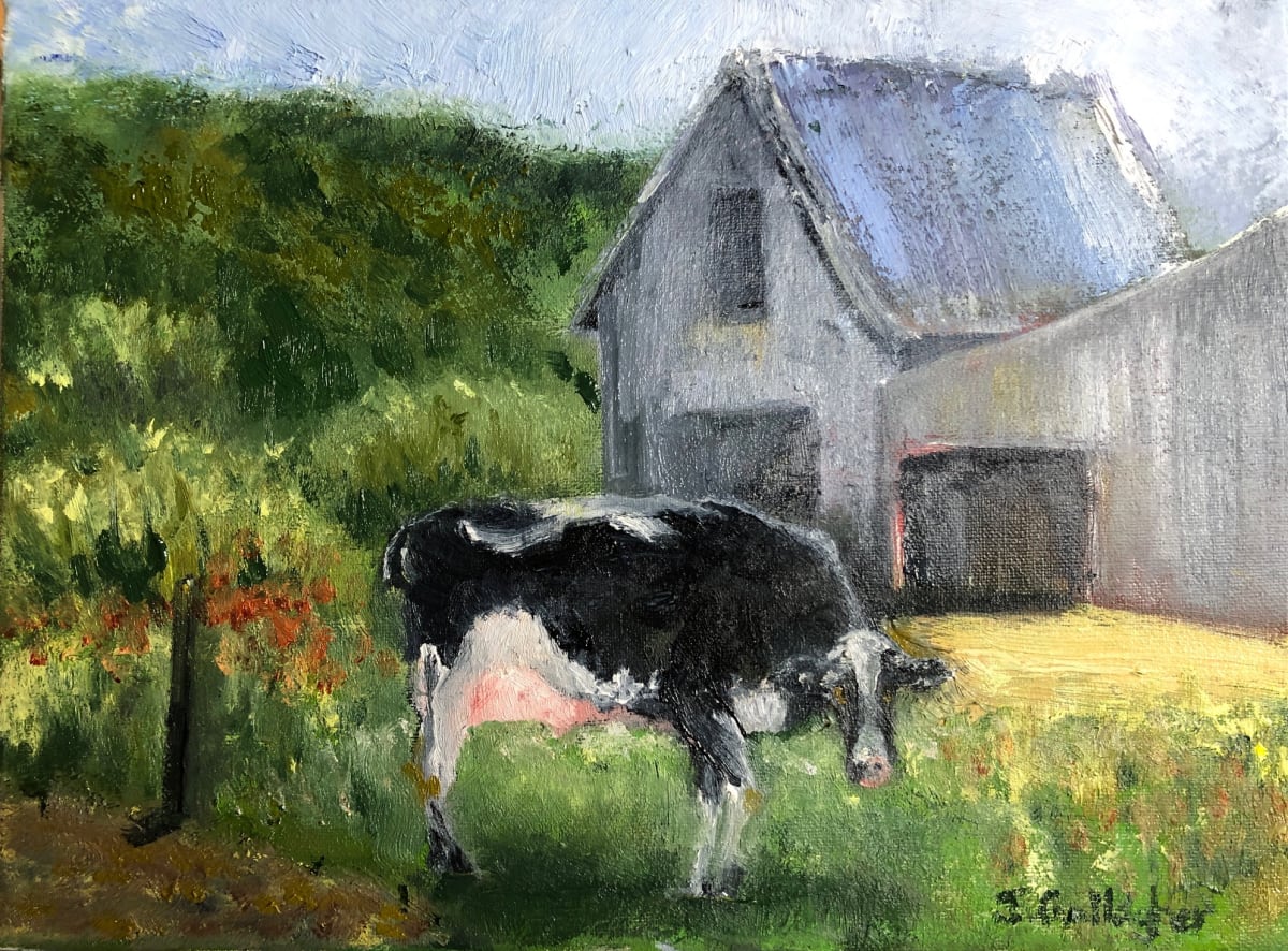 Curious Cow by Janet Gallagher 