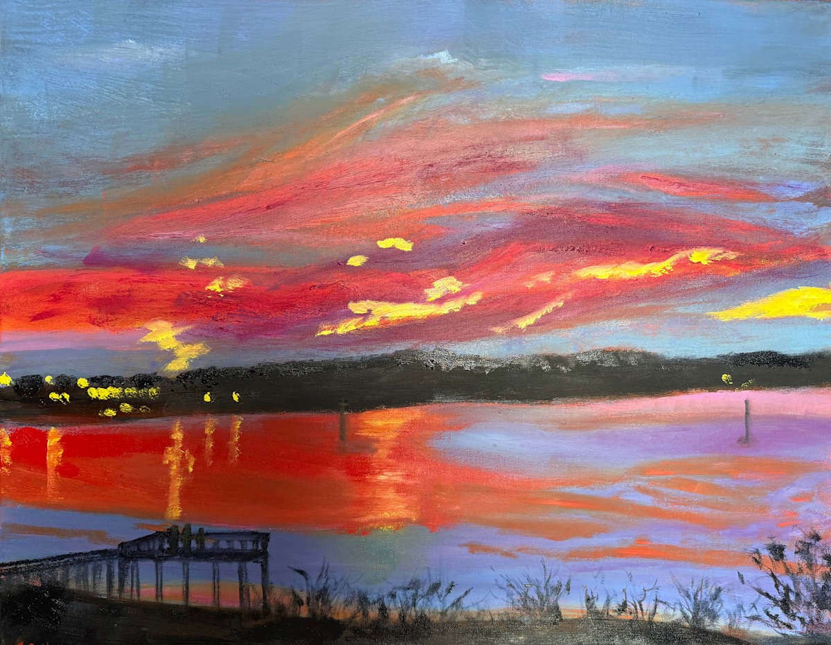 Sunset Across the Matanzas by Janet Gallagher 