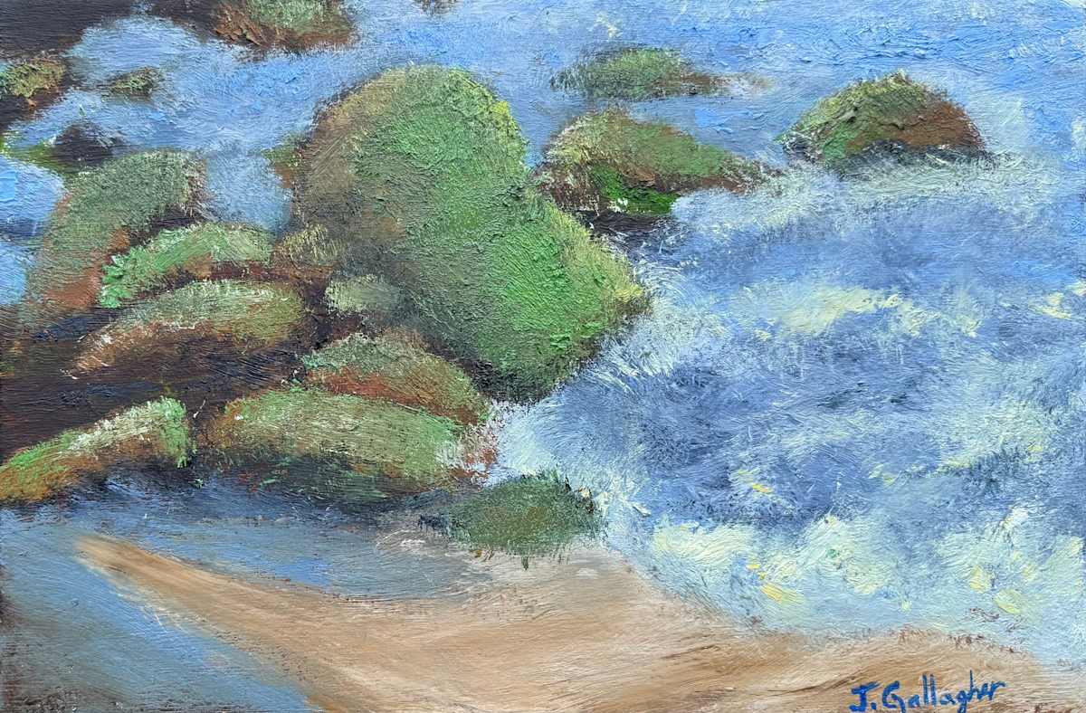 Verdant Rocks by Janet Gallagher, Image 1.