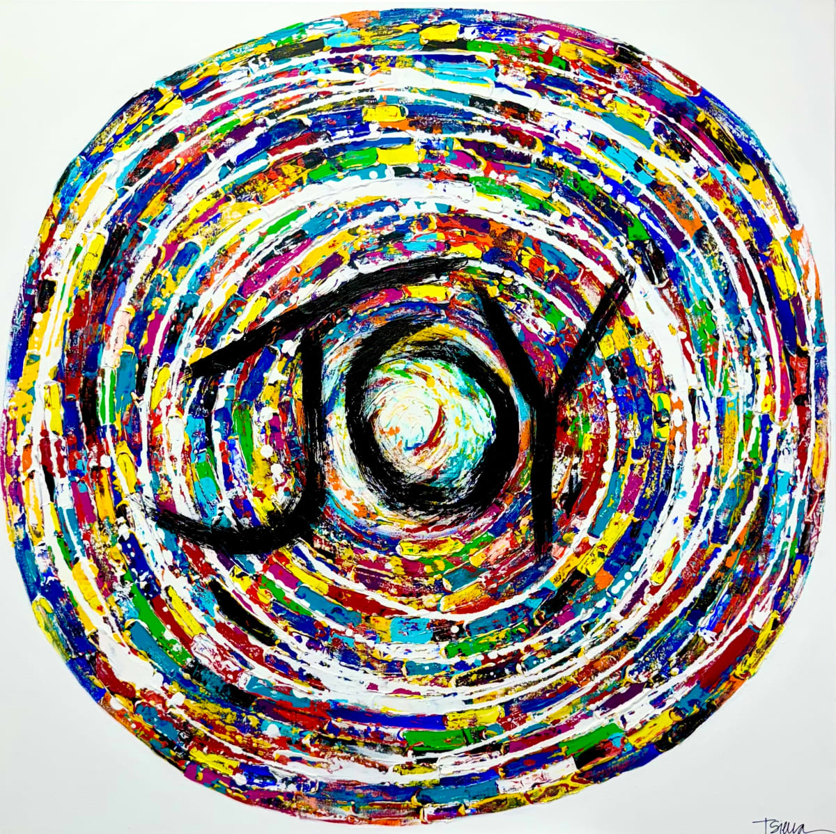 Circle of Joy by Terri Sierra  Image: Circle of Joy - 30x30" Original Acrylic on Canvas