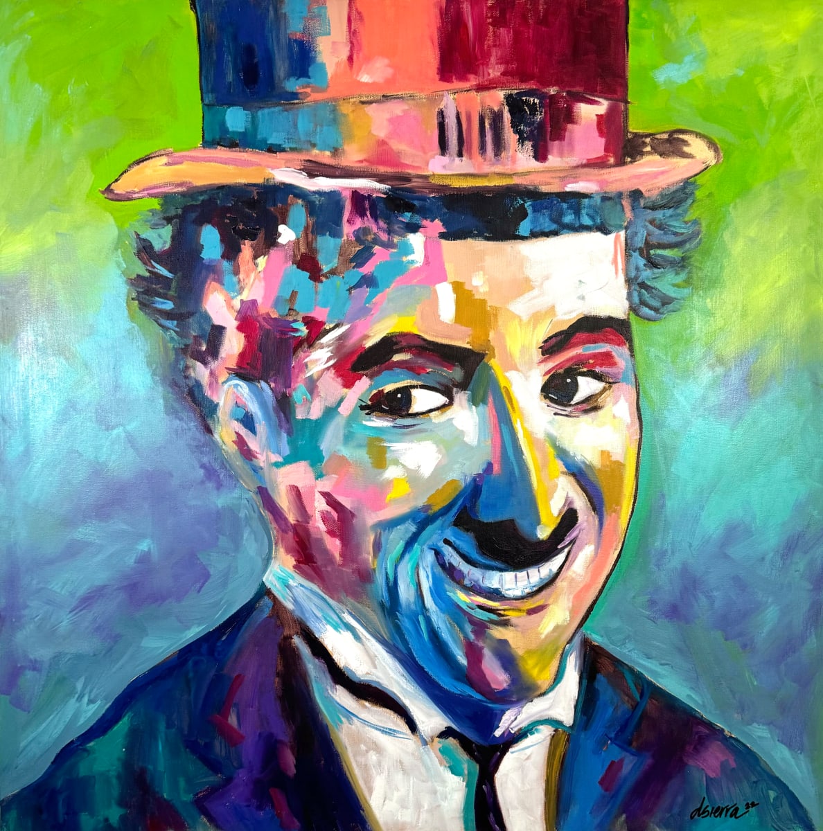 Charlie by David Sierra  Image: 36" x 36", Oil on Canvas