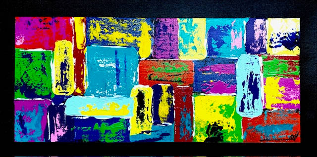 Not Alone by Terri Sierra  Image: Not Alone 8"x16" original acrylic on canvas