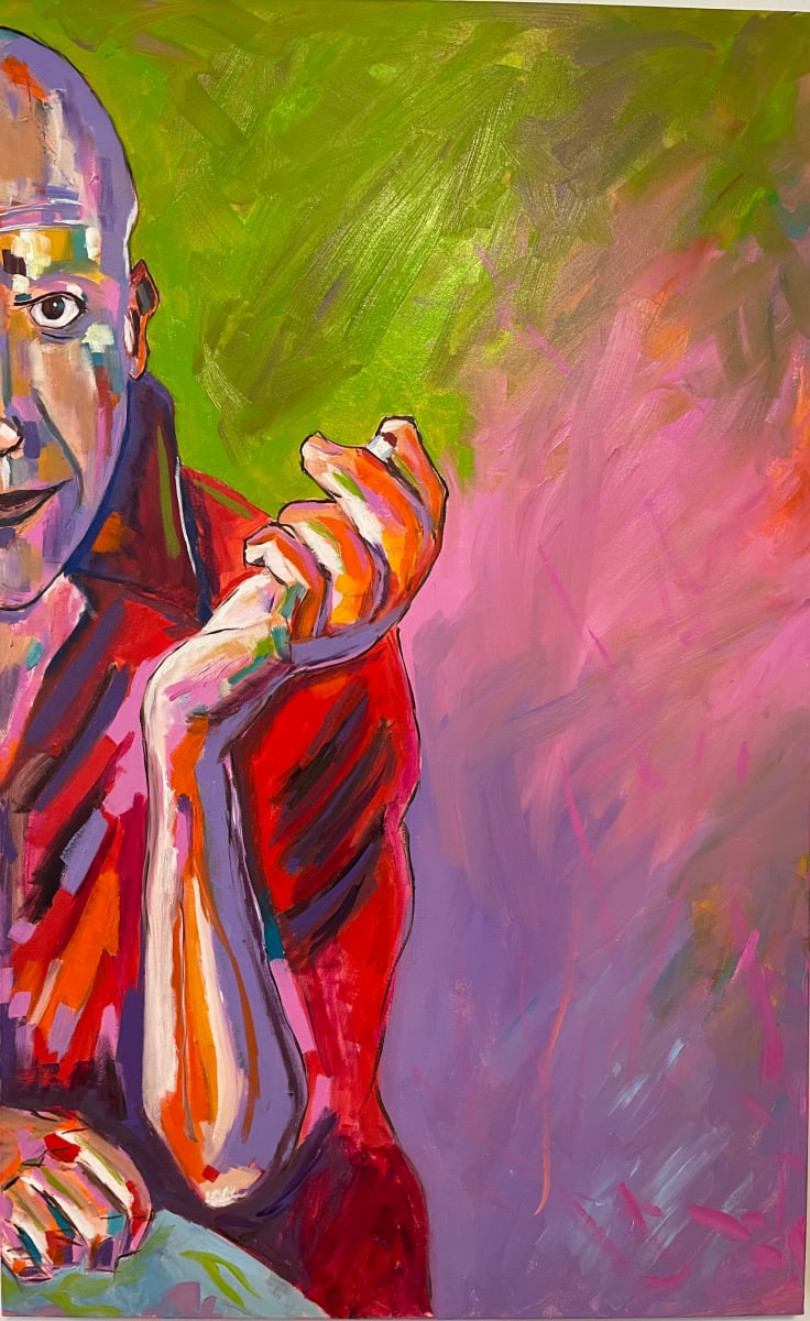 Picking Picasso by David Sierra  Image: Picking Picasso, 30" x 48", Oil on Canvas