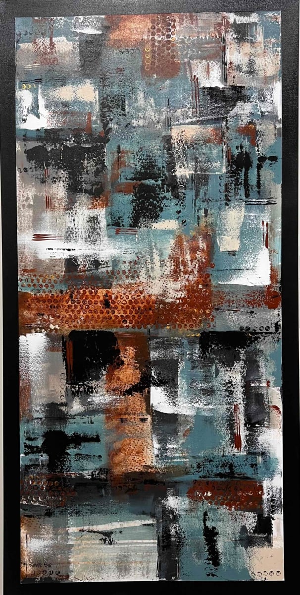 Rusted by Terri Sierra  Image: Rusted is an original acrylic on canvas 24x48"
