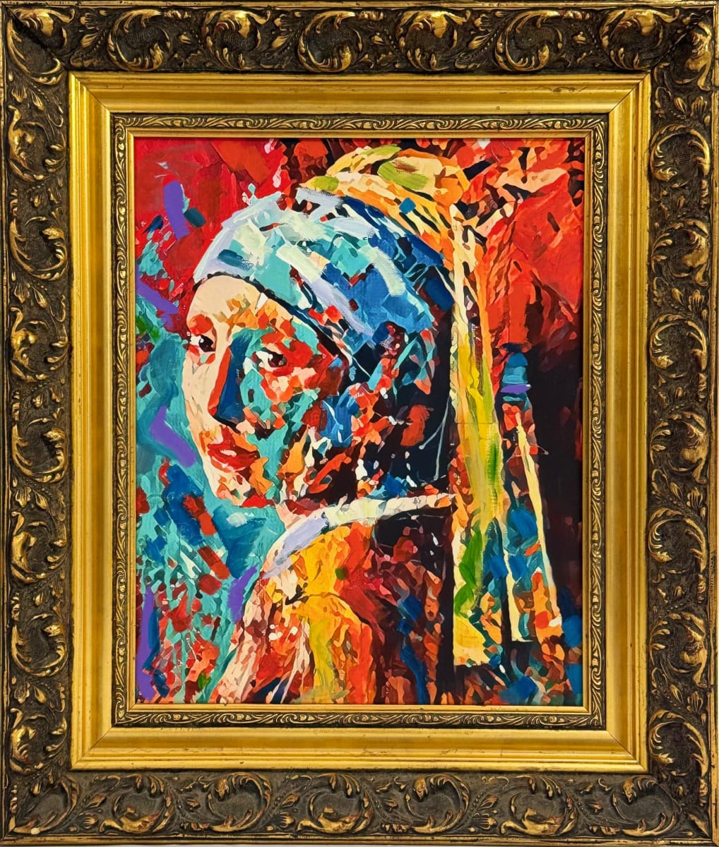The Girl With The Pearl Earring Redux by David Sierra 