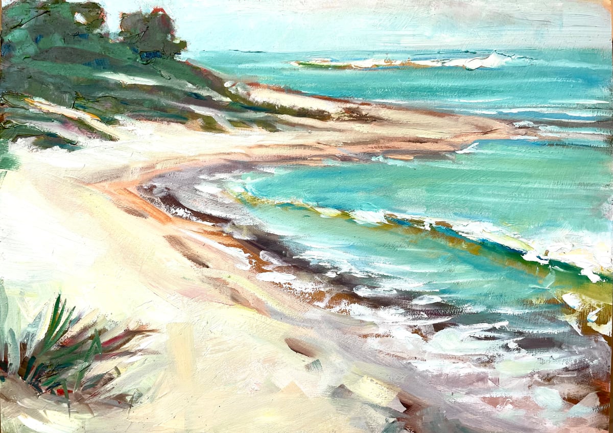 Waves In The Bay #2 by Catherine Miles 