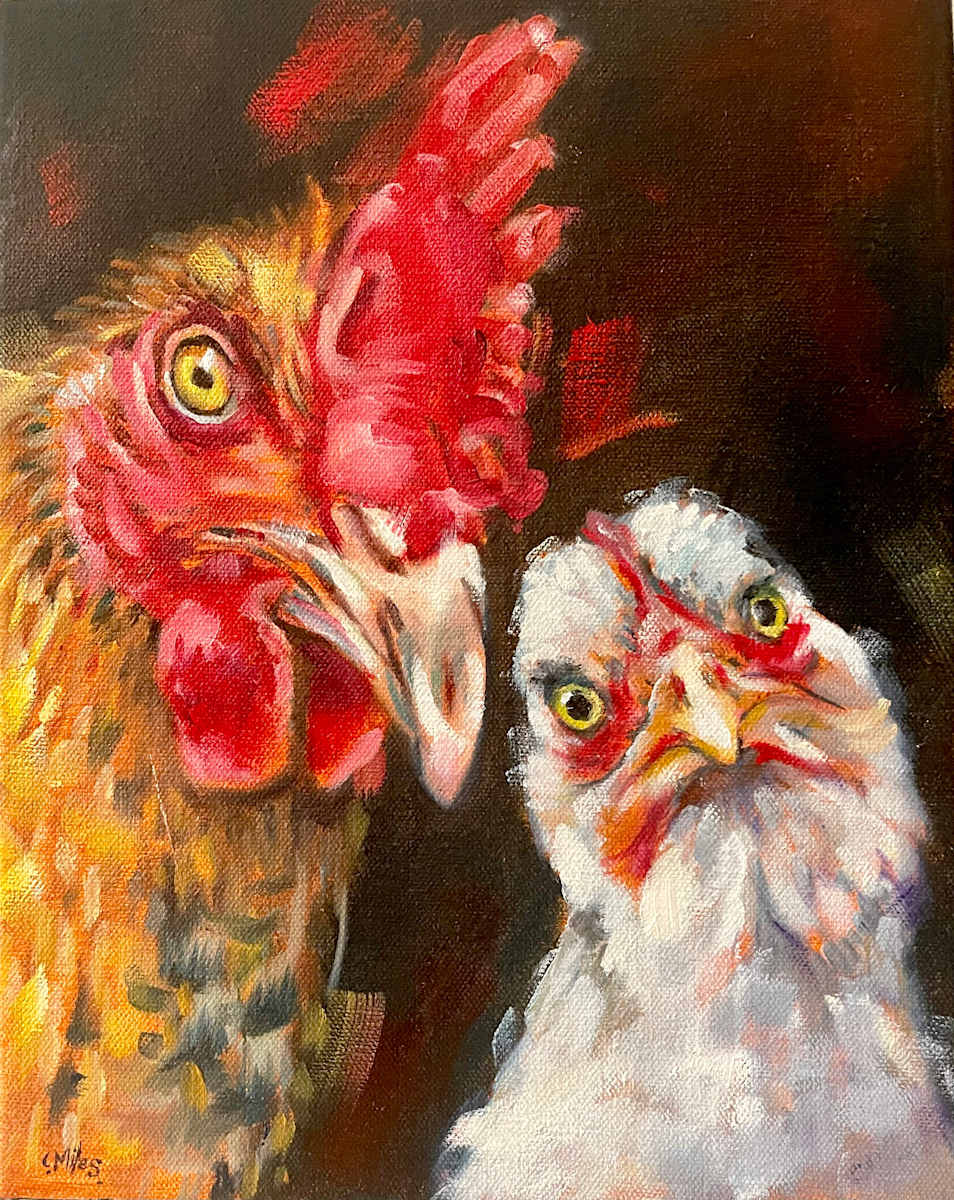 Angry Chickens by Catherine Miles 