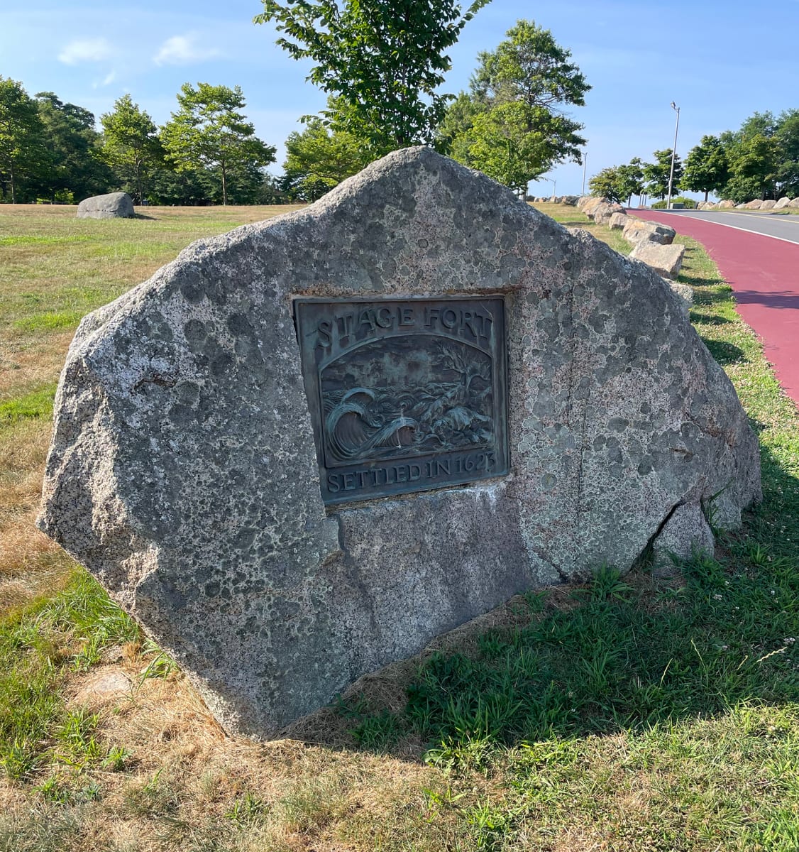Stage Fort Park Plaque by Unknown 