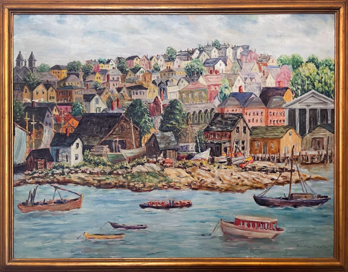 View of City from the Harbor  by Bertha Baxter 