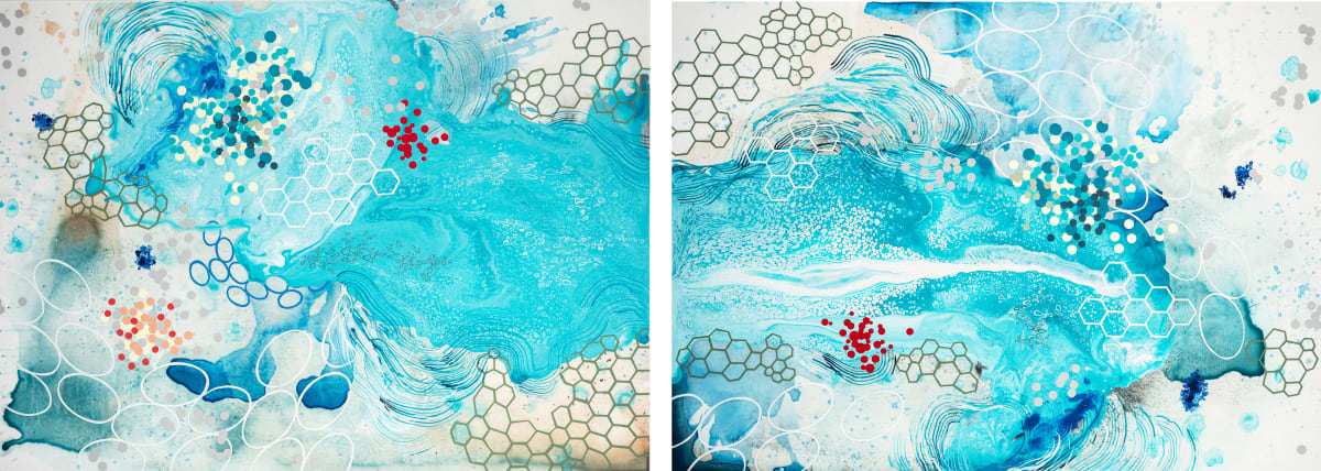 Accumulation (diptych) by Heather Patterson 