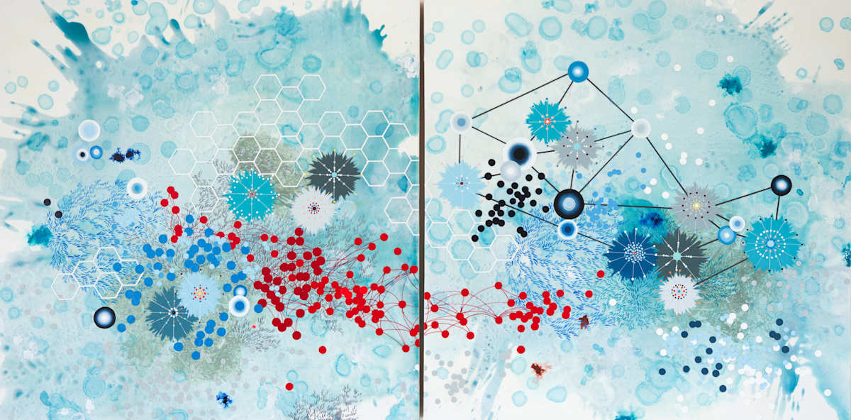 Current (diptych) by Heather Patterson, Image 1.