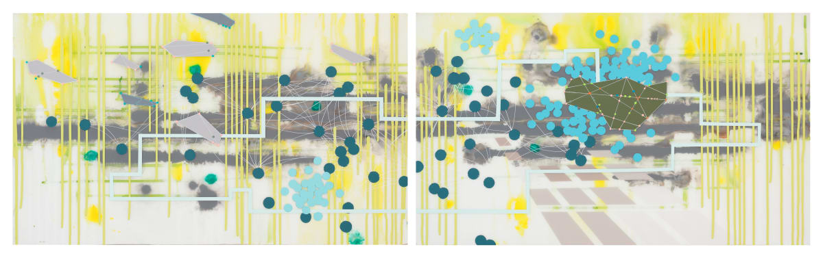 System (diptych) by Heather Patterson 