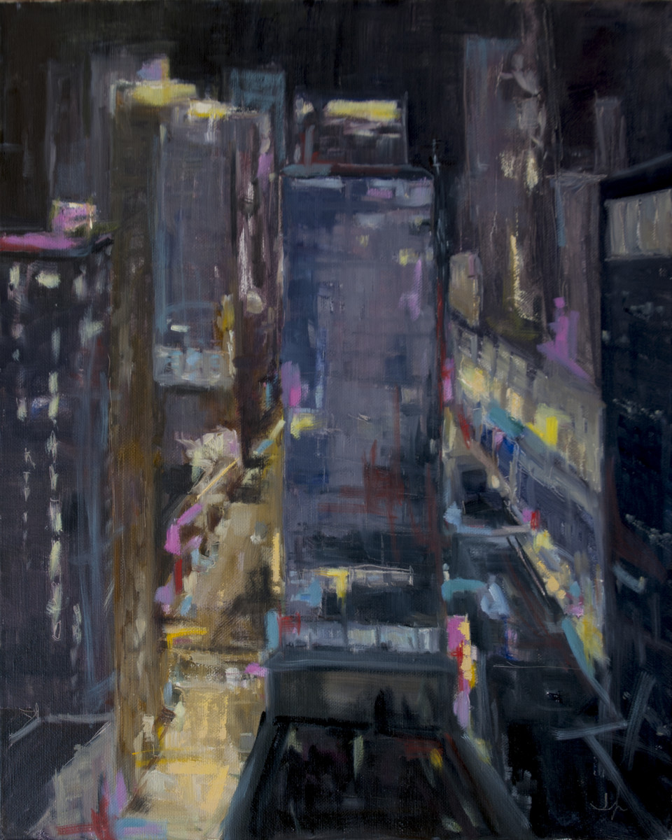 Chicago - Midnight by Jennifer Riefenberg 