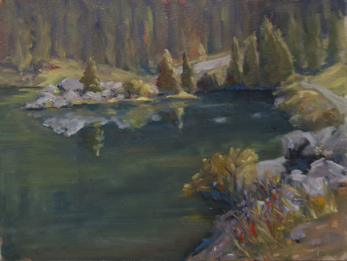 Alpine Lake - Summer by Jennifer Riefenberg 