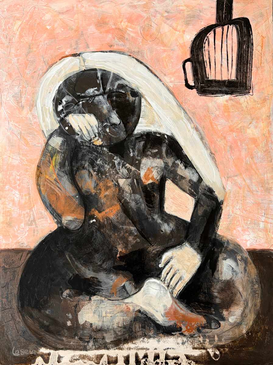 Matilda with Birdcage by Ania Lesela 