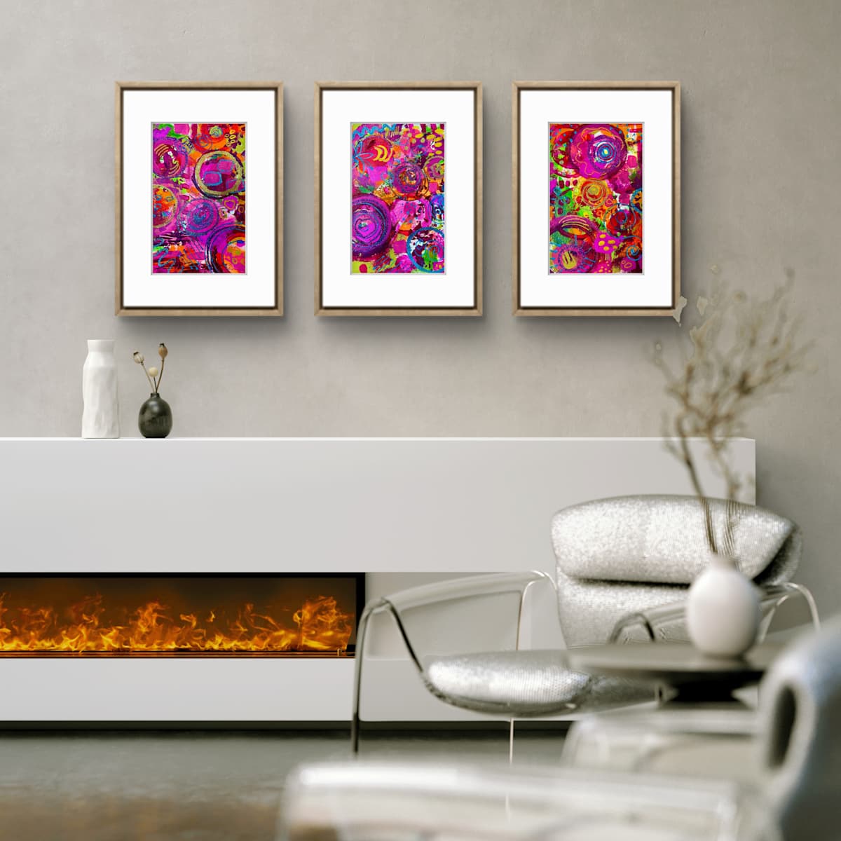 Color Remembering Itself (A Triptych) by Katie Thompson - Art By Katie Thompson, Image 1.