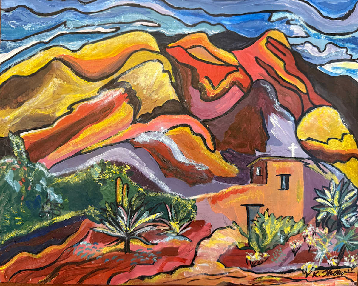 Among The Painted Hills Of Tuscany by Katie Thompson 