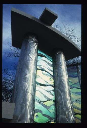 Light Rapids (MU - Levey Science Building - Middletown) by Beverly Precious 