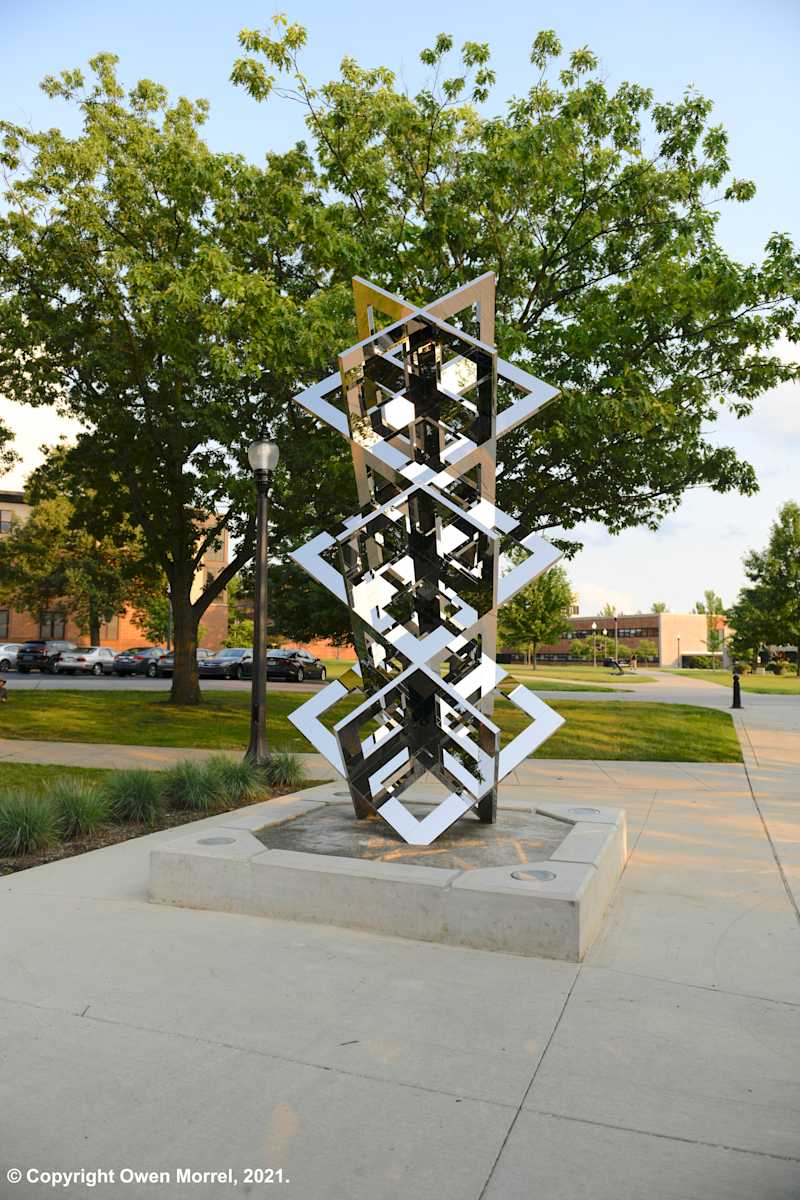 Column of Squares (KSU - Design Innovation Center) by Owen Morrel 