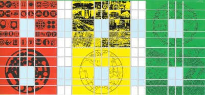 Untitled (Signs, Pictures and Elements) (University of Akron - Student Services Center) by Matt Mullican 