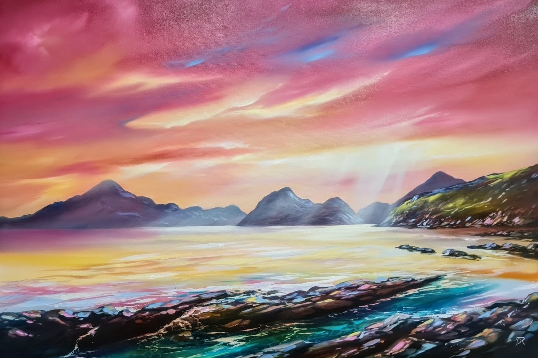 Elgol Sunset Storm by Douglas Roulston 