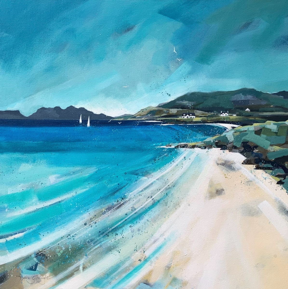 Camusdarach Beach, Arisaig by Dionne Sievewright 