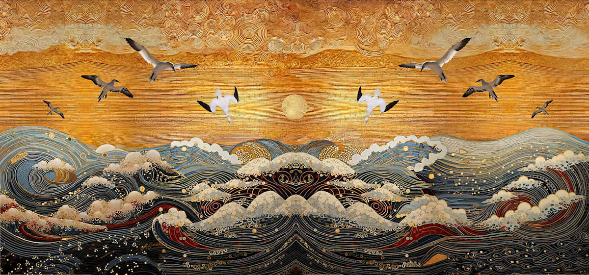 Gannets Diving in a Summer Evening by Georgia Allan-Hadley, Finn MacLeod 