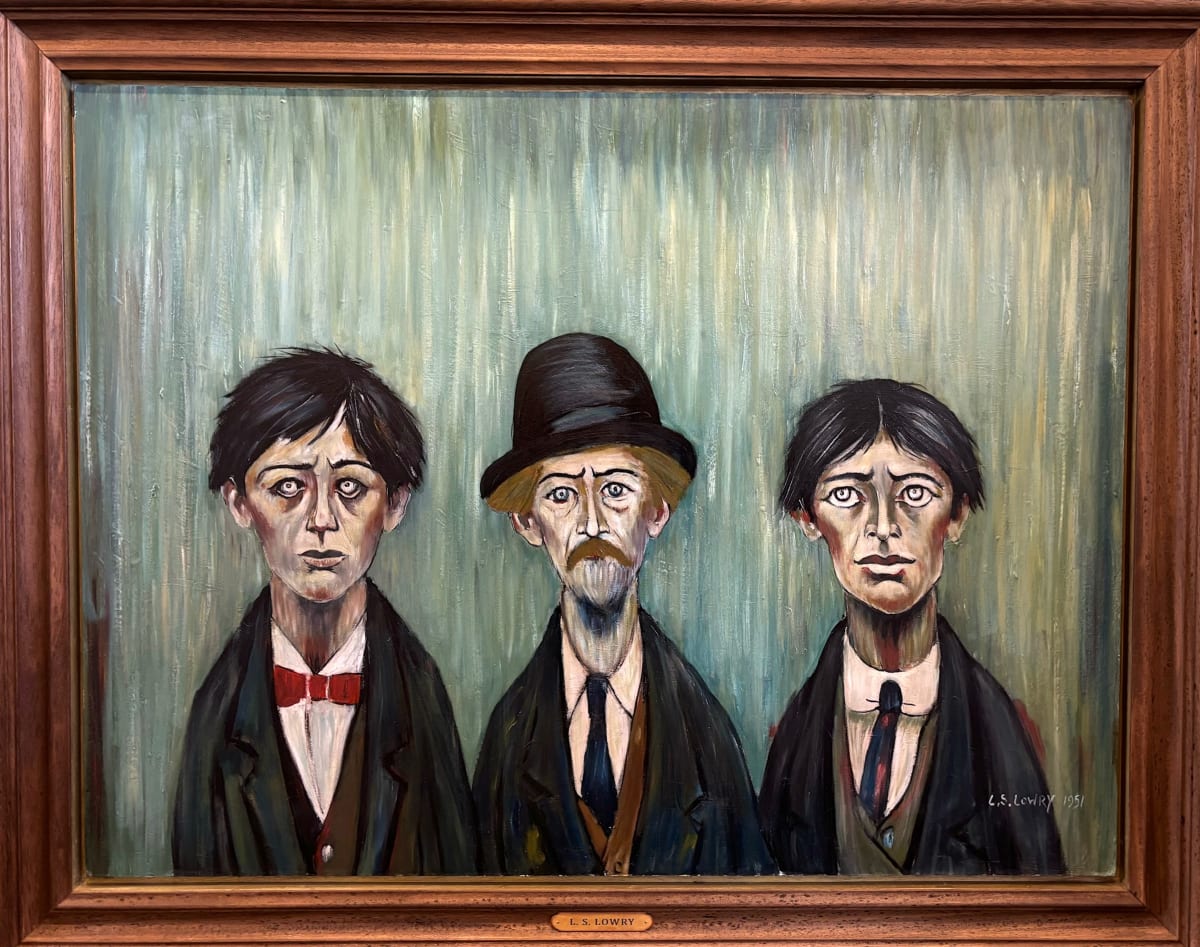 'Father and Two Sons' After L.S. Lowry by David Henty 