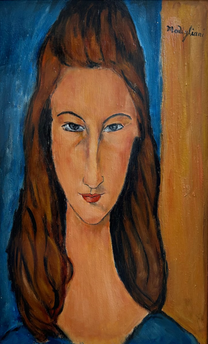 'Jeanne' After Modigliani by David Henty 