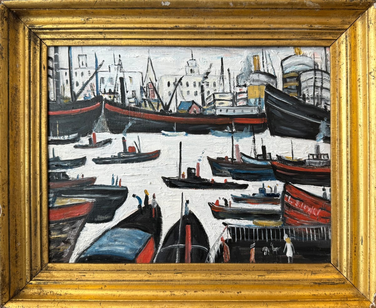 'Ships' After L.S. Lowry by David Henty 