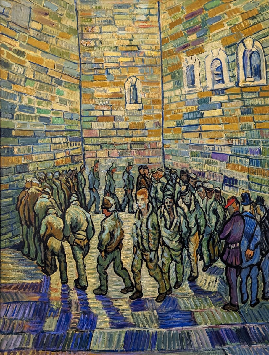 'Prisoners Exercising' After Van Gogh by David Henty 