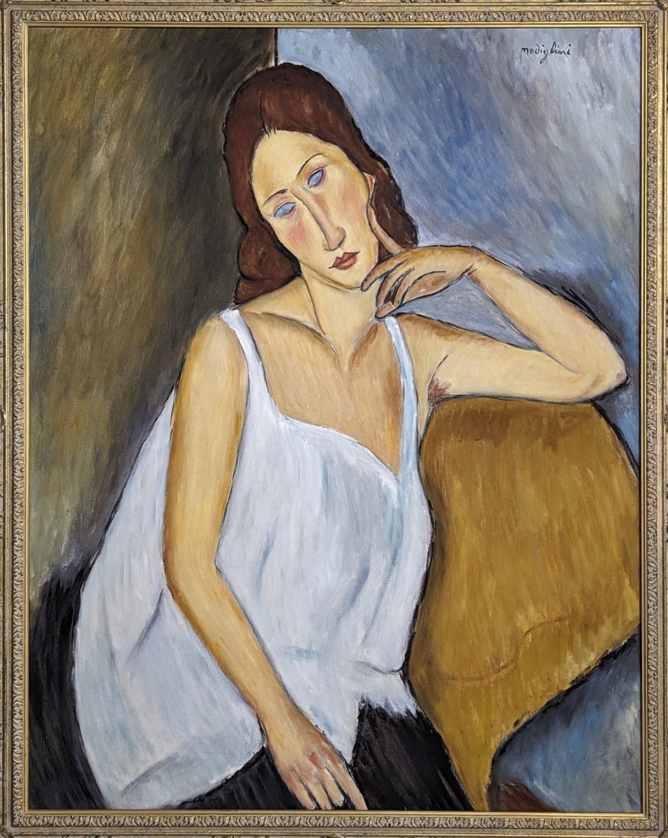 'Portrait of Jeanne Hebuterne' After Modigliani by David Henty 