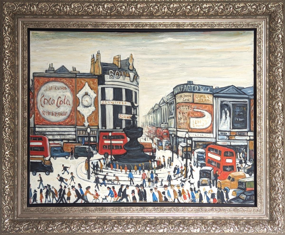 'Piccadilly Circus' After L.S. Lowry by David Henty 