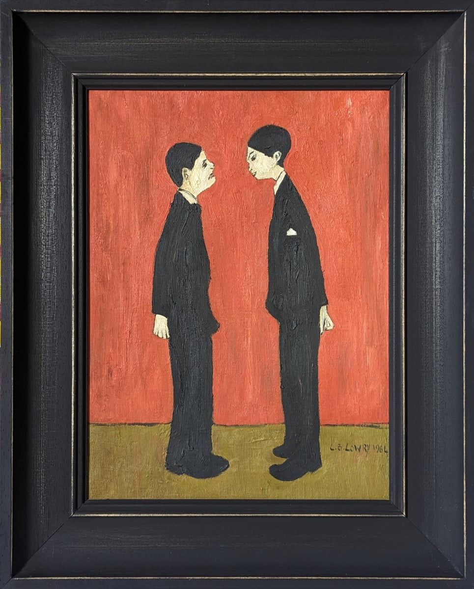 'Two Men Talking' After L.S. Lowry by David Henty 