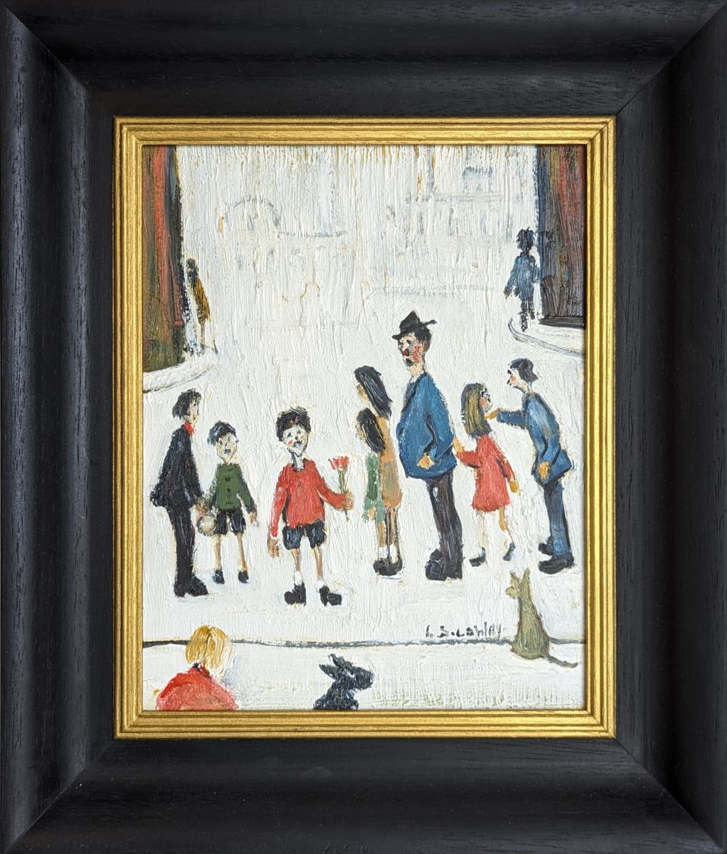 'Boy With Flowers' After L.S. Lowry by David Henty 