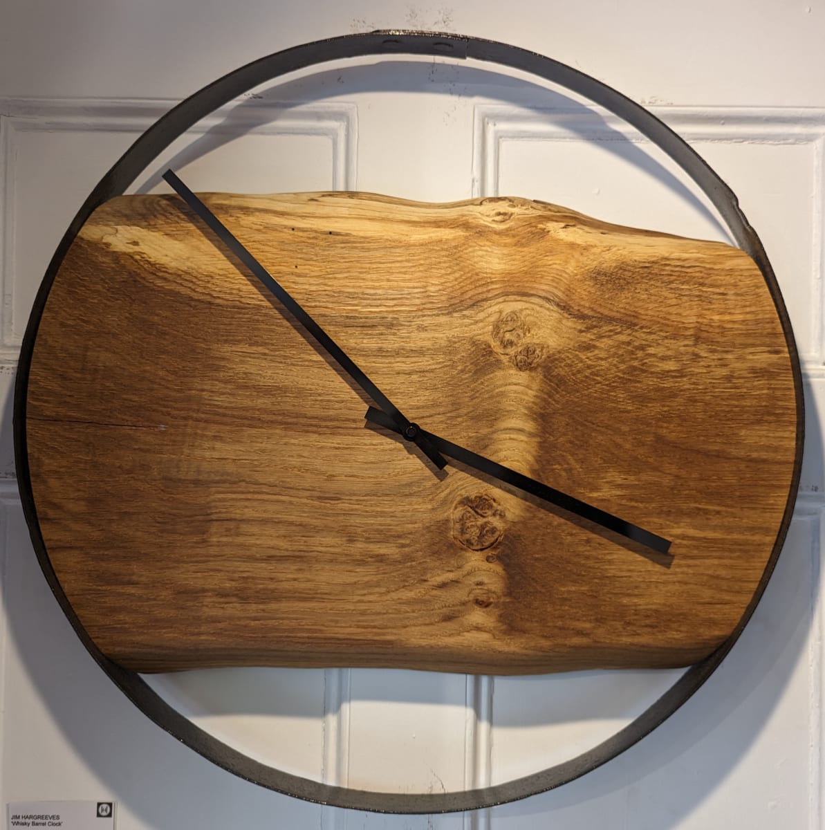 Whisky Barrel Clock by Jim Hargreaves 