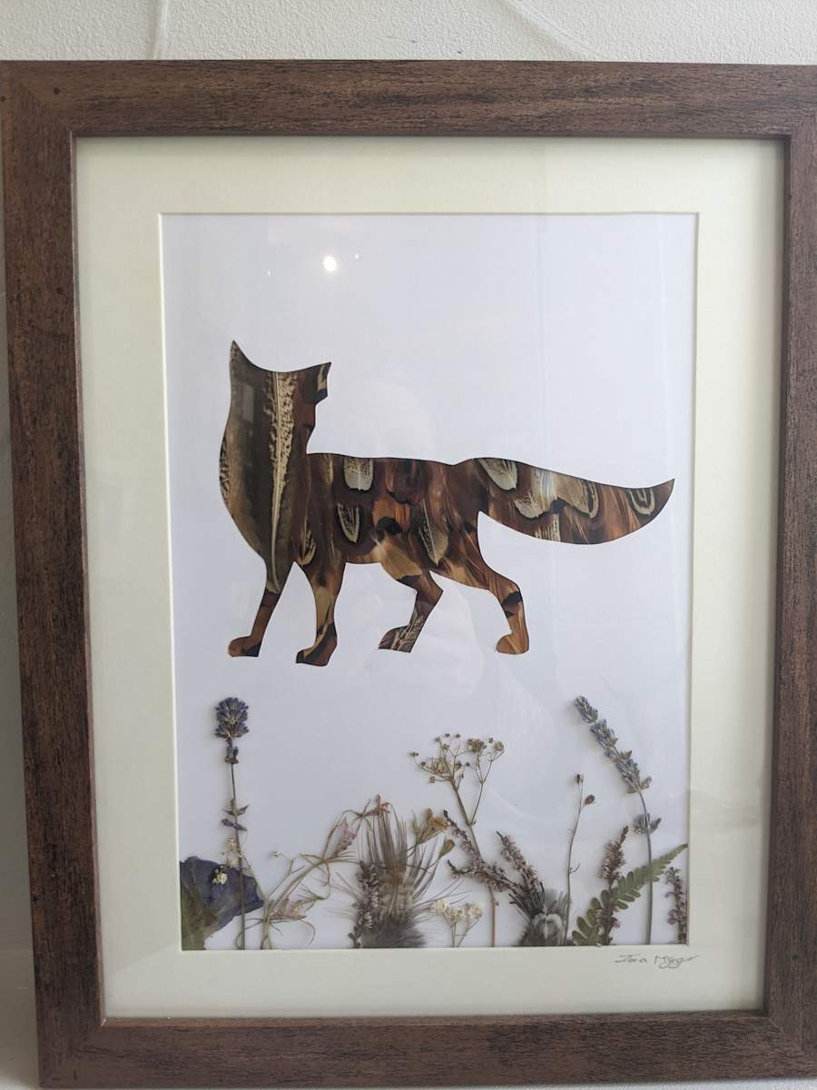 Fox (with dried flowers) by Iona McGregor 