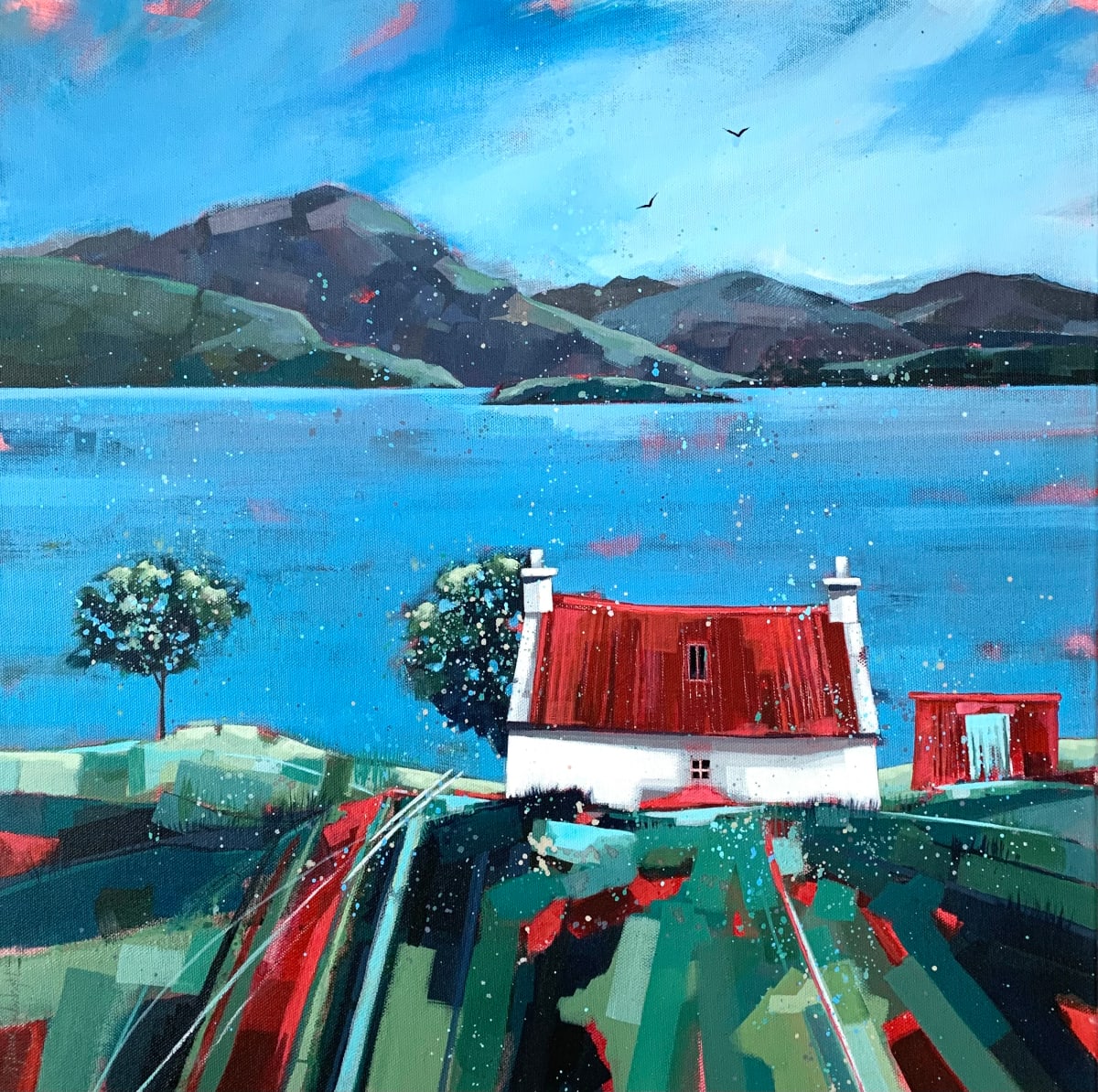 Red Roof, Loch Shieldaig by Dionne Sievewright 