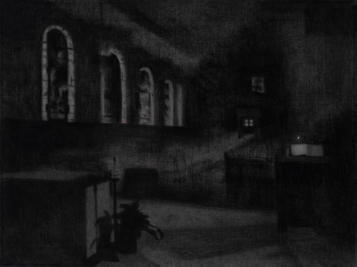 Night Series, church by Erin Fostel, Image 1.