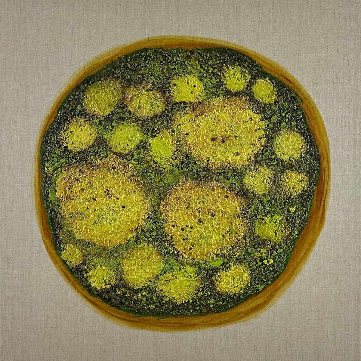 Round Mossy Art no. 2543 by Klara Gunnlaugsdottir 