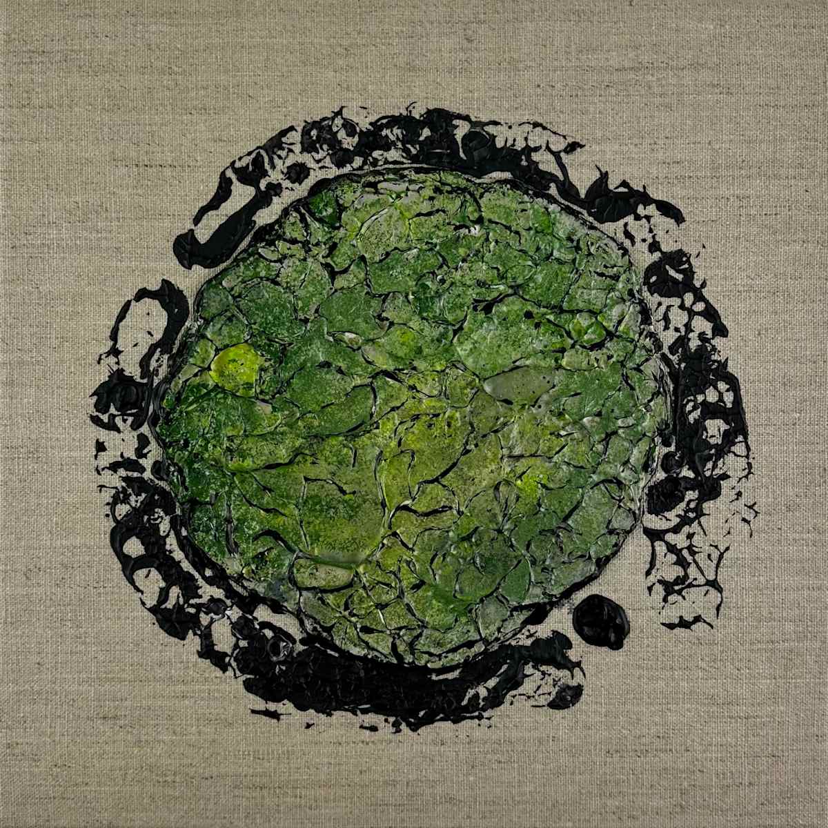 Round Mossy Art no. 2530 by Klara Gunnlaugsdottir 