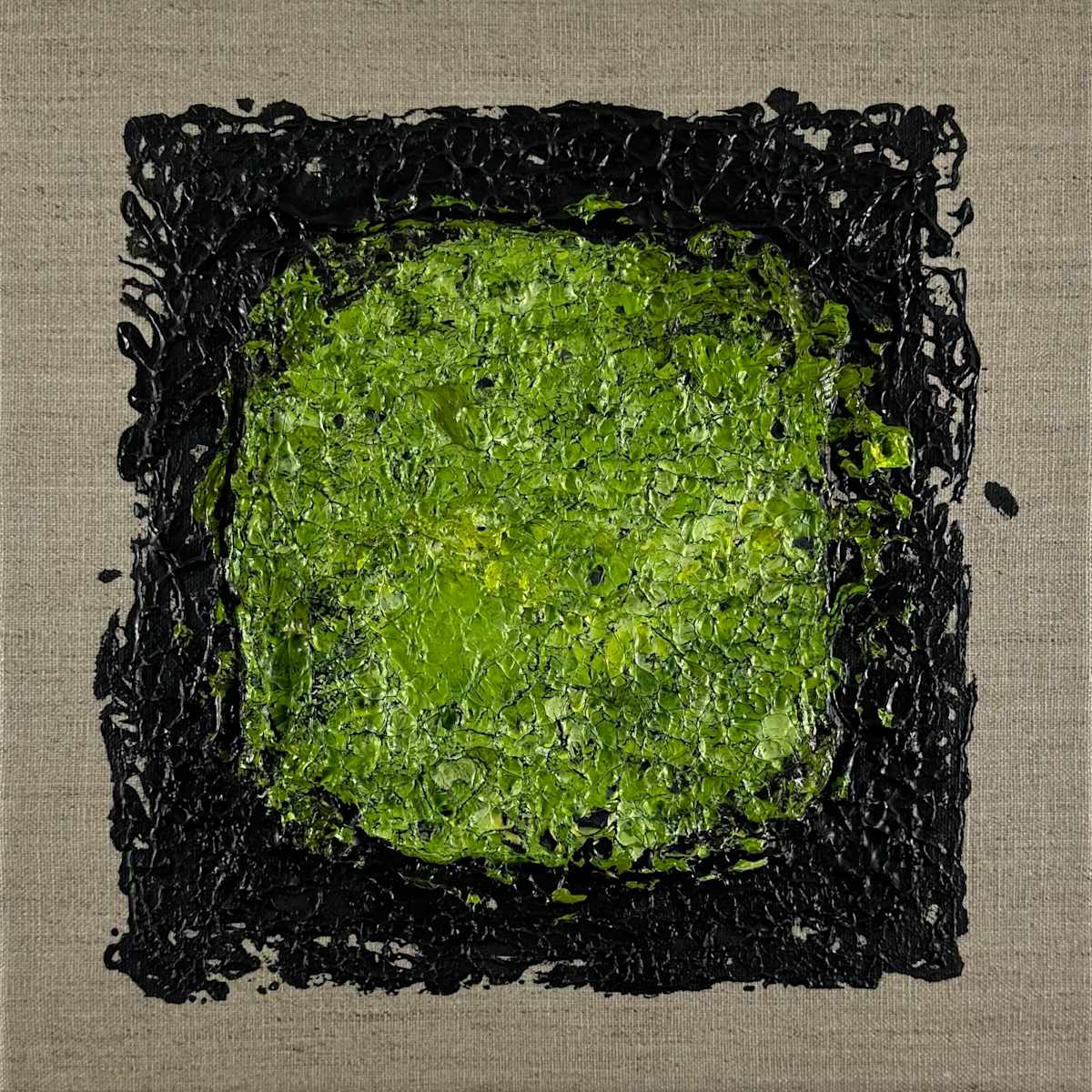 Round Mossy Art no. 2531 by Klara Gunnlaugsdottir 