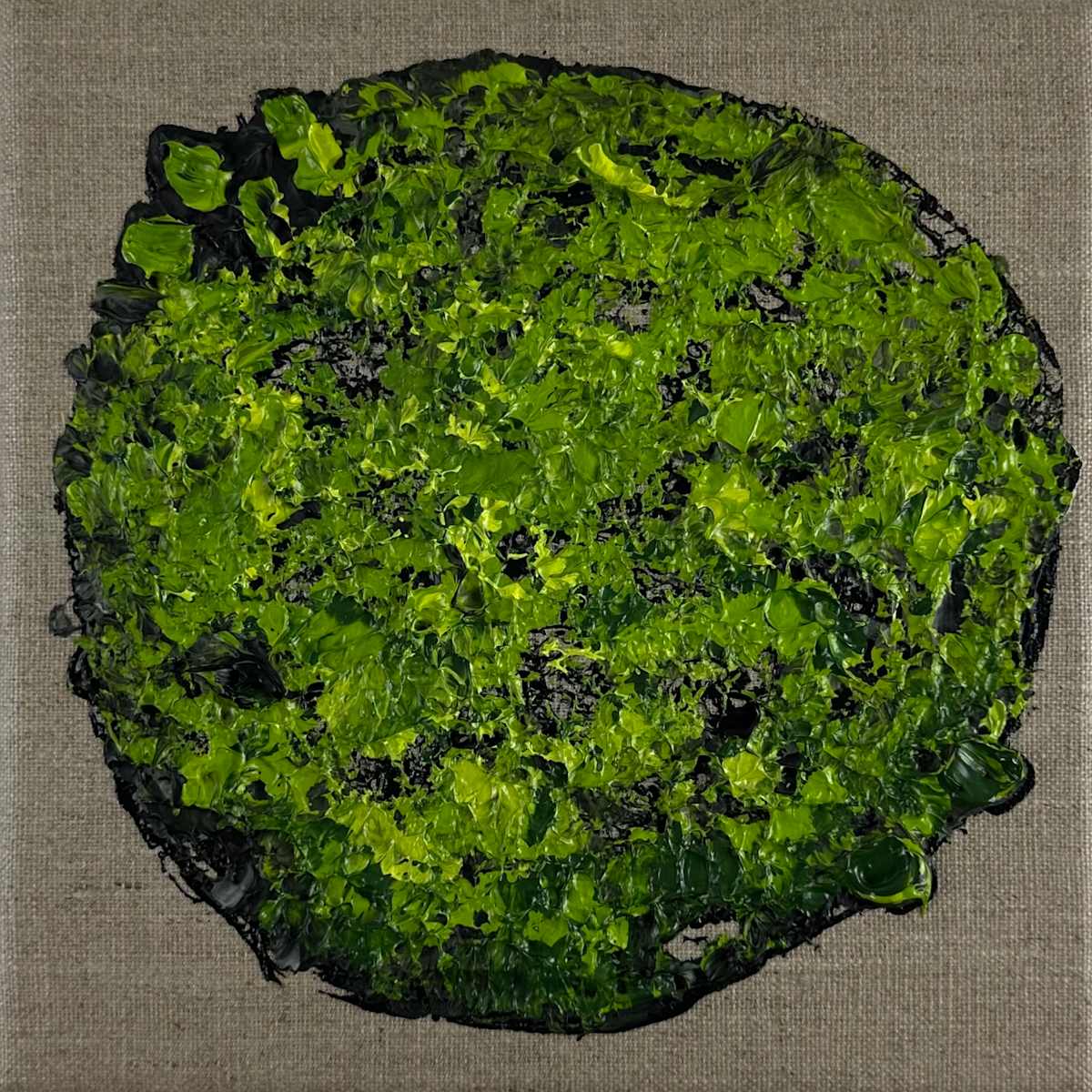Round Mossy Art no. 2535 by Klara Gunnlaugsdottir 