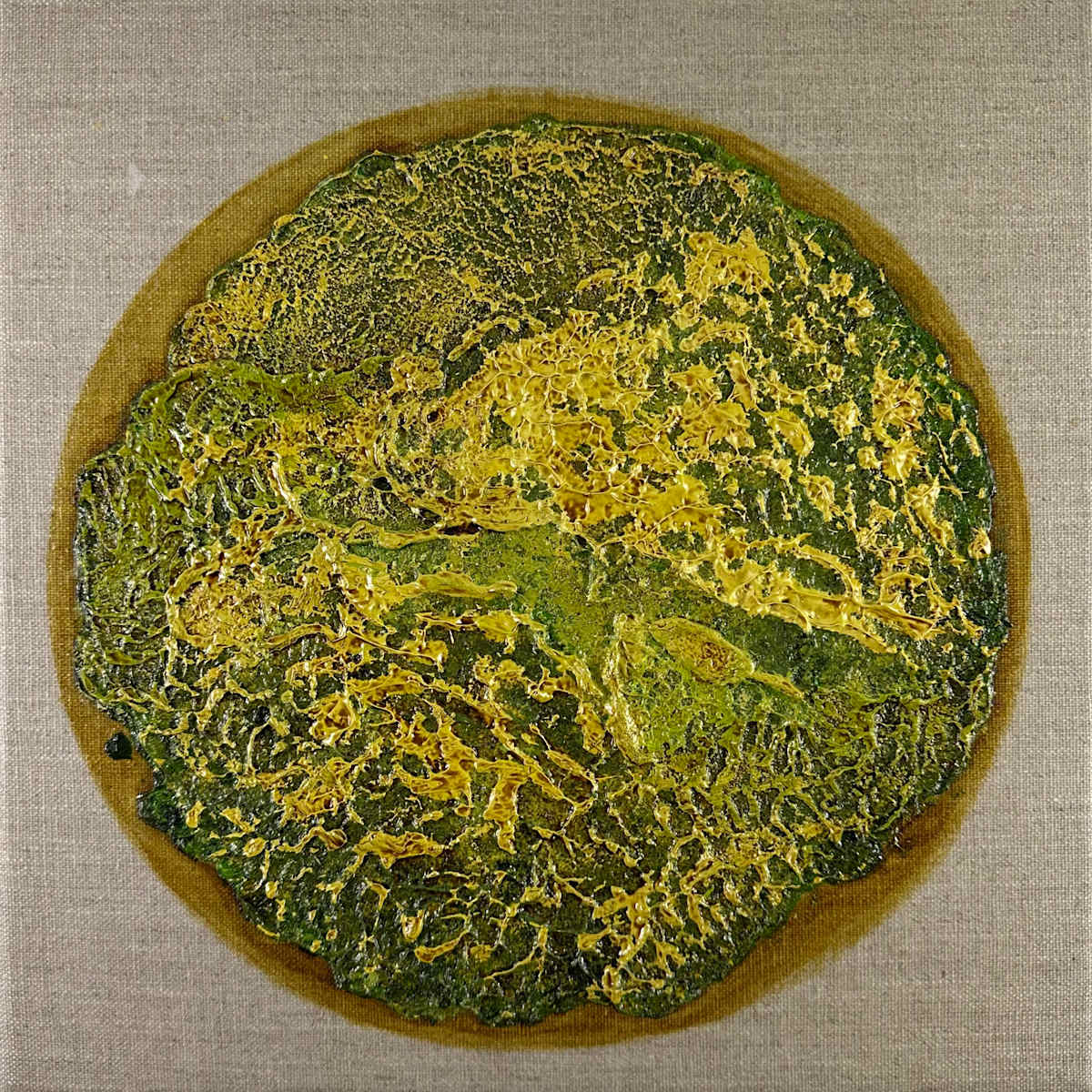 Round Mossy Art no. 2541 by Klara Gunnlaugsdottir 