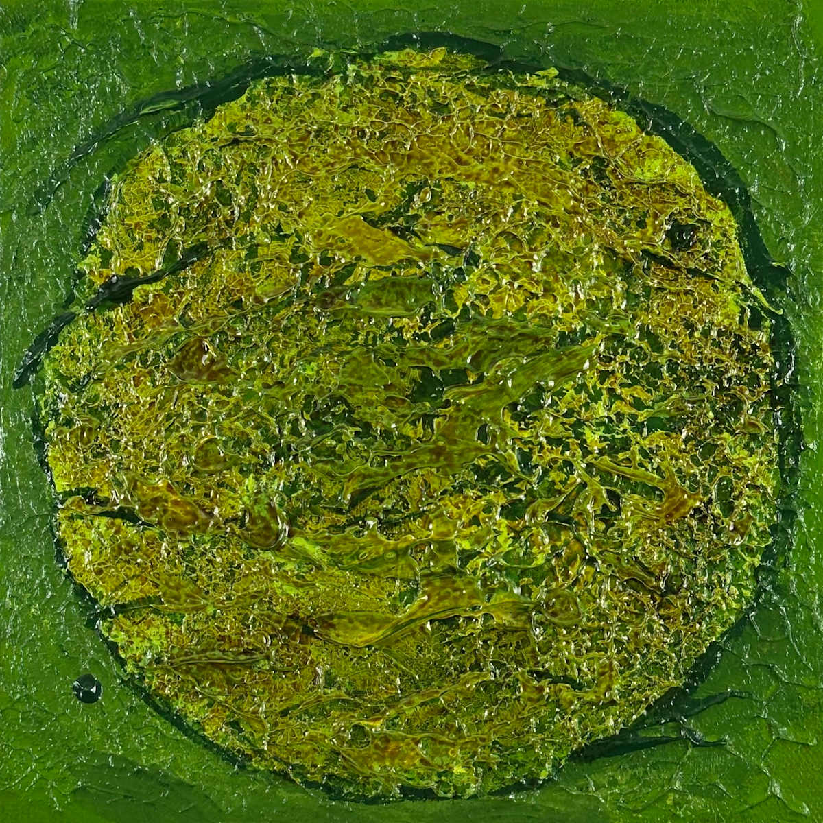 Round Mossy Art no. 2540 by Klara Gunnlaugsdottir 