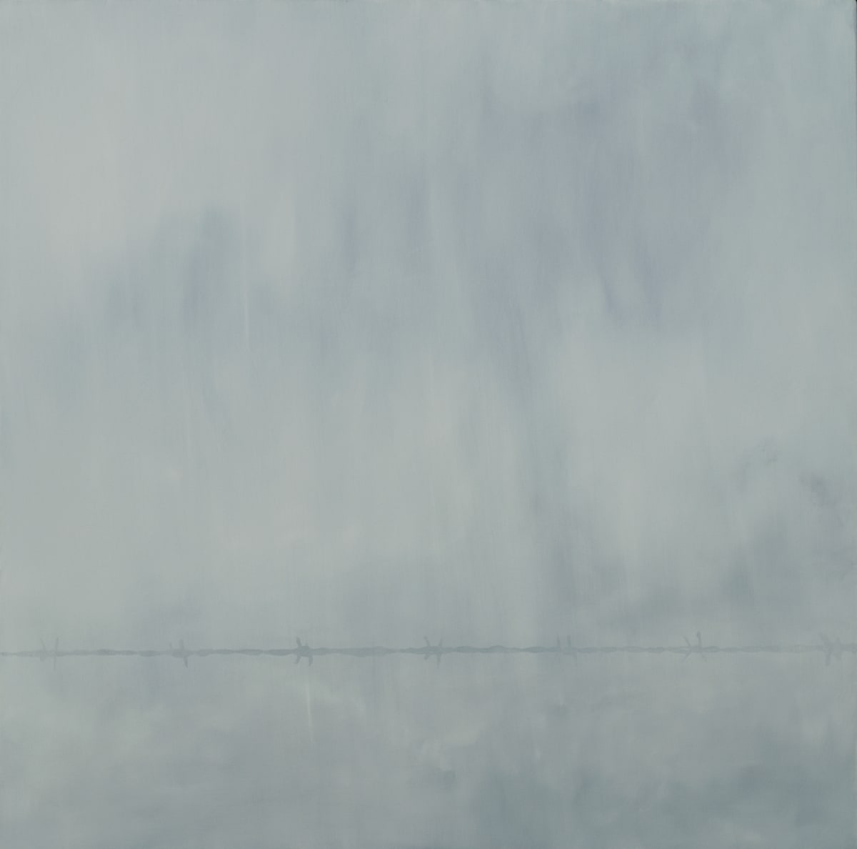 Sky Wire by Indira Martina Morre  Image: Sky Wire. 2006. Oil on canvas. 18 x 18 in (46 x 46 cm)