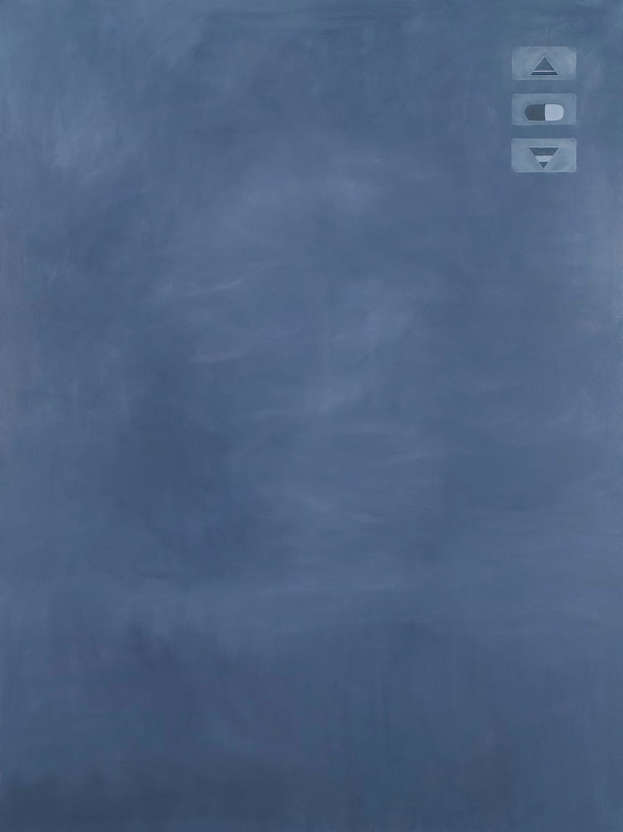 Up or Down? by Indira Martina Morre  Image: Up or Down? 2005. Oil on canvas. 48 x 36 in (122 x 92 cm)