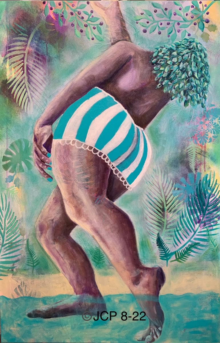 Mya, the Tropical Beauty Reaches For the Harvest by Jennifer C.  Pierstorff 