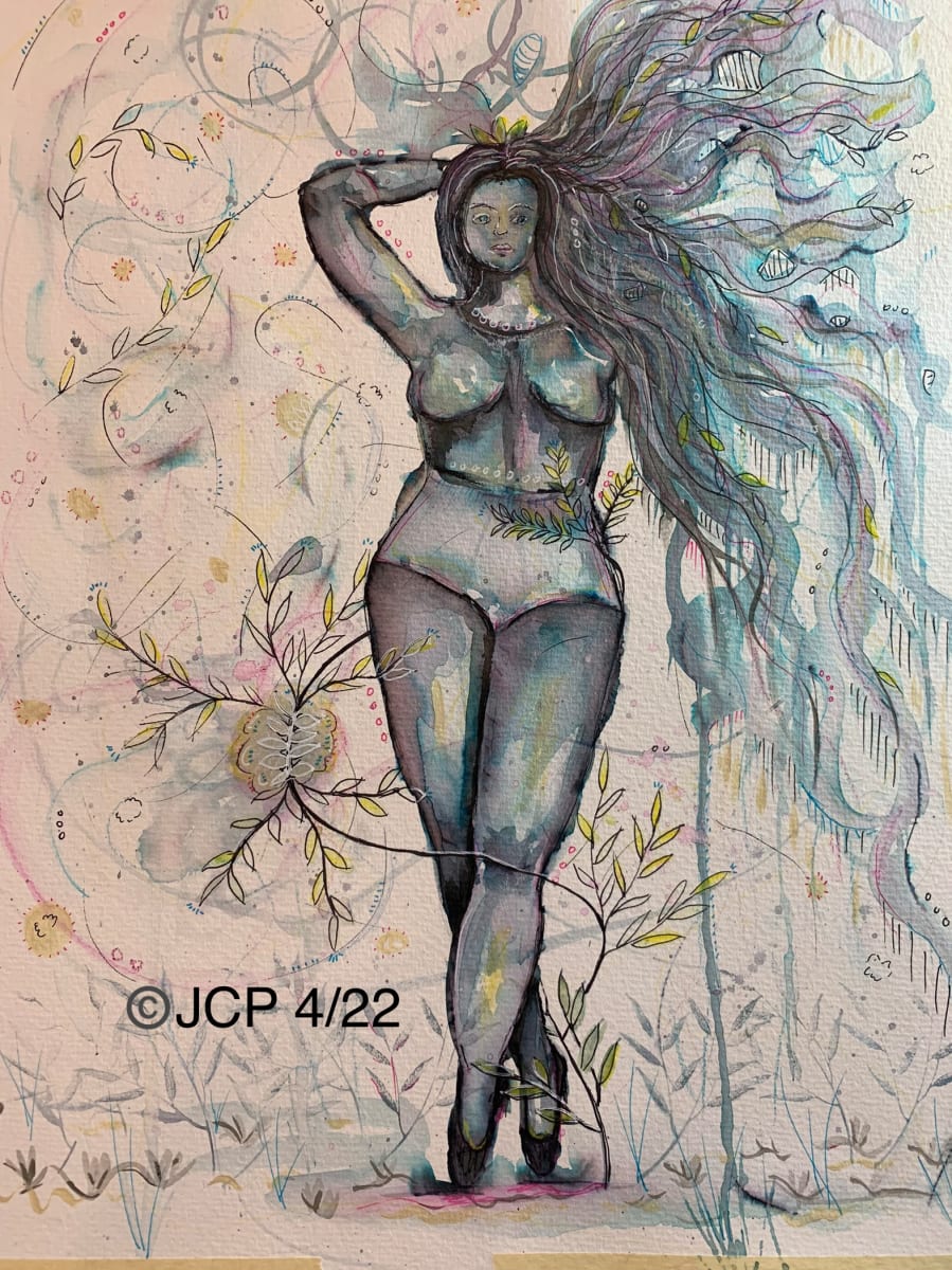 The Flowing Leaf Goddess by Jennifer C.  Pierstorff 